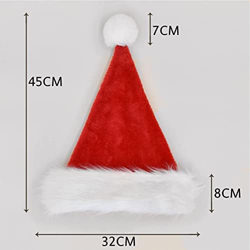 Chapéus de Natal YB-OSANAs Unissex-Adult de Santa Hat de Hat de Natal para Festas de Festas de Férias Chapéu Extra