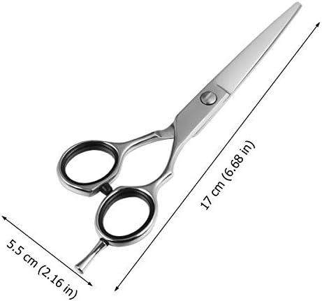 Tesoura de aço inoxidável tesoura de tesoura barbeiro ferramenta de corte de cabelo de tesoura
