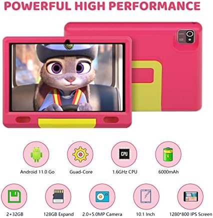 Cheerjoy Kids Tablet 10 polegadas, Android 11 comprimido para crianças com controle de pais, Kidoz pré-instalado,