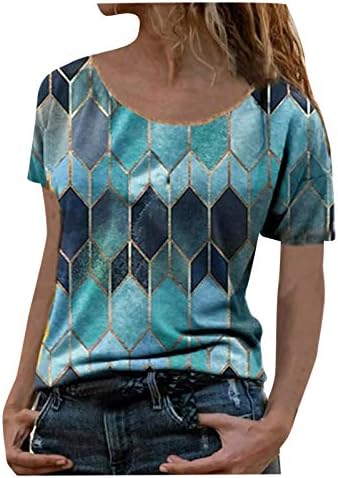 Yubnlvae plus size crew pescoço moda de verão moletons sufocas respiráveis ​​blusas gráficas da moda para mulheres