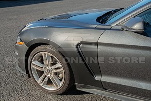 Substituição para 2018-2023 Ford Mustang | Aço de estilo GT350 - par de pára -choque lateral preto
