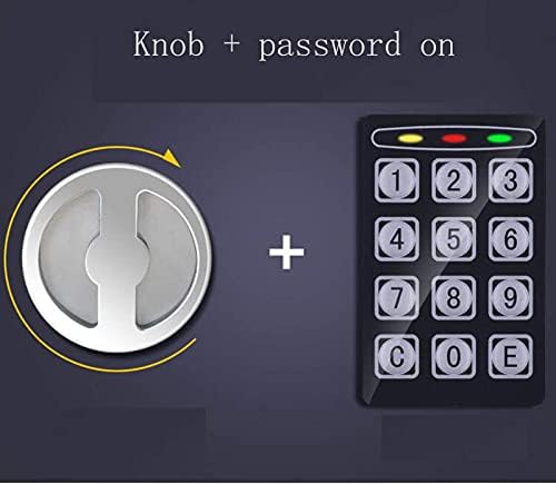 Yuanshikj de luxo eletrônico de segurança digital Caixa segura para teclado Teclado Lock Home Office Hotel