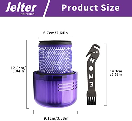 Jelter 2 pacote V11 Filtros compatíveis com Dyson v11 pós-filtros HEPA Peças de substituição V11 Filtros de animais