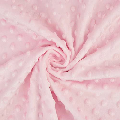 American Baby Company celestial chenille chenille manta de segurança com cetim sedoso, rosa, 14 x 14, para meninas