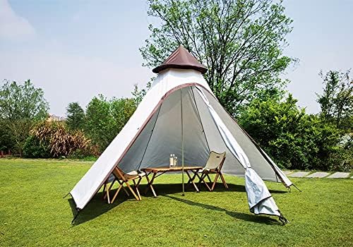 Ao ar livre 4 temporada camadas duplas 12ftx10ftx8ft yurt tenda acampando tenda tenda de tenda de adultos de adultos à prova d'água para acampar em família com 3-4 pessoas.