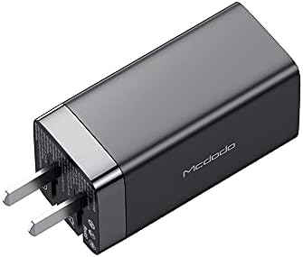 McDodo USB C Carregador de parede com entrega de energia 65W Adaptador de energia USB C 2-porta 1 porta