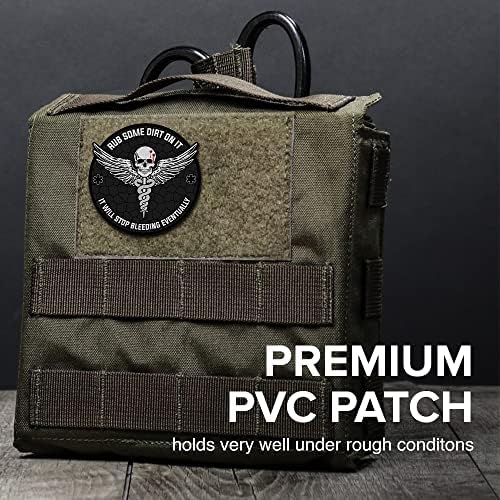 Esfregue um pouco de sujeira nele - Crisp PVC Tactical Patch - 3 polegadas de moral, patch, patches engraçados