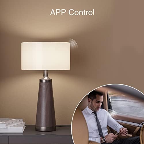 Lâmpada de lâmpada inteligente Smart LB1 2 pacotes, lâmpada de lâmpada branca de 2700k quente compatível com Alexa