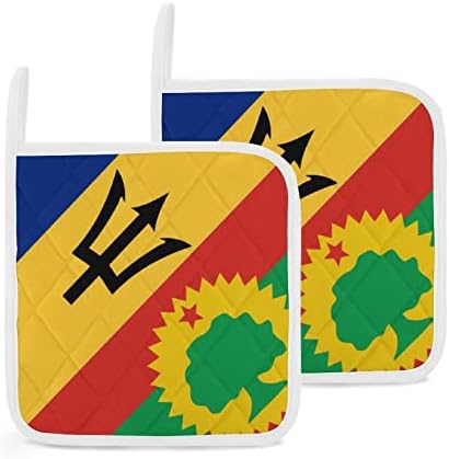 Portadores de panela quadrada da bandeira da bandeira da frente de Barbados Oromo Libertação