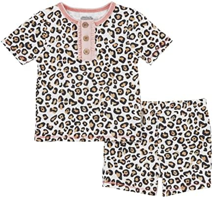 Pijama de leopardo para meninas da torta de lama