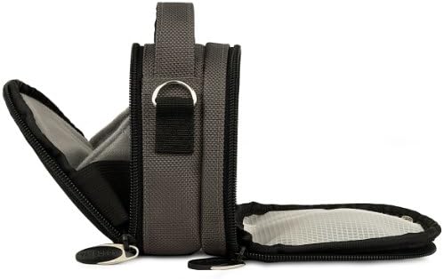 Bolsa de estojo de câmera de nylon elegante para Olympus Tough TG5, câmeras de até 4,4 polegadas