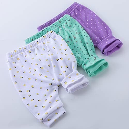 Hakochia Soft e confortável calça algodão para meninos e meninas com ampla sala de fraldas de