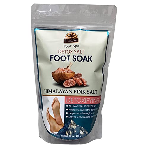 Sal rosa do Himalaia Salta mineral deixa os pés se sentindo limpos, revigorados e relaxados sem parabenos, sem silicones, sem sulfatos para todos os tipos de pele feitos nos EUA 16oz