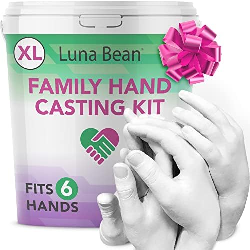 Luna Bean ENORME KIT DE CASTA DE MANEIRA DA FAMÍLIA XL GONTRESES - Kit de moldagem por mão para a família para