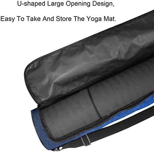 Sacos de tapete de ioga azul escuro Bolsa de transporte de ioga de ioga completa para homens, exercícios portador