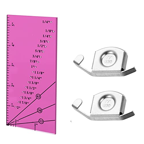 Revestimento de costura Revelan e 2 guia de costura magnética para a máquina de costura, a régua de costura de baias