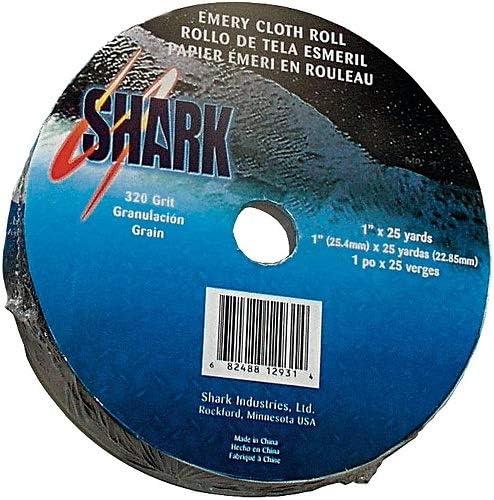 Shark 12996 Indústrias 1 1/2 x 50 jardas A/O Emery Pano Roll 180 Grit
