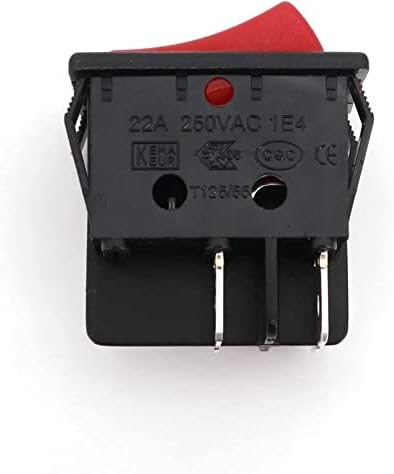 Chave de balancim Gibolea 5pcs R Series 32x25mm 4pin On-off de alta corrente 20A DPST Rocker Switch