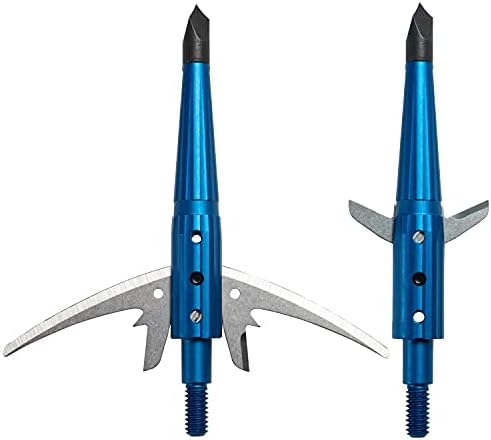 Swhacker Levi Morgan Series 2-Blade Blade Lock Broadhead 2,25 pacote de 3, azul
