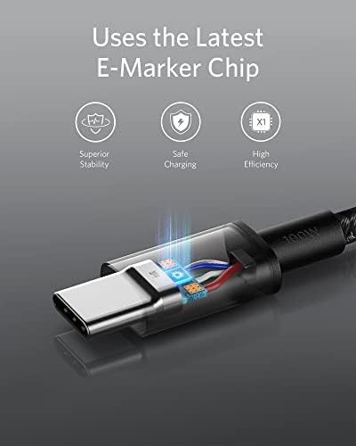 Anker [4-Pack, 6 pés USB C Cabo de carregamento, [2-Pack] 333 Cabo USB C para USB C & [2-PACK] Tipo C