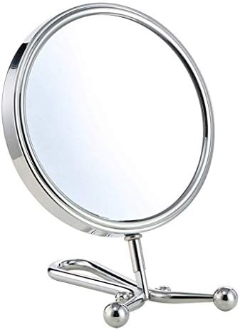 Llryn Makeup Mirror - Mini espelho de viagem dobrável com acabamento do Crome