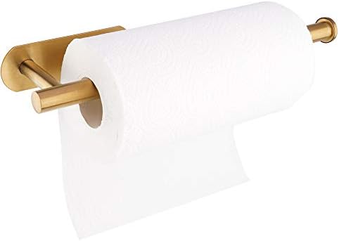 Suporte de toalha de papel auto -adesivo 【2021 Atualizado】 - Sob o rack de toalha de papel de