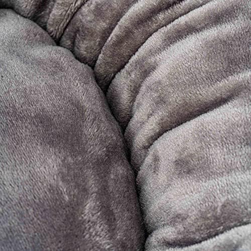 Hugo & Hudson Round Donut Dog Bed - Luxury Ultra confortável lavável cama de pelúcia para animais de estimação