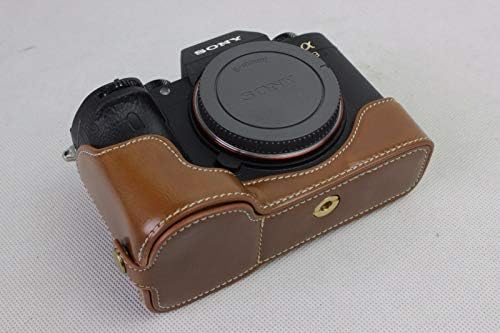 Capa de bolsa de meia câmera de couro PU para a Sony Alpha Alpha ILCE-9 A9 A7III A7riii A7 III