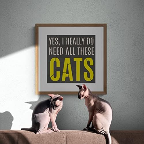 Amantes de gatos sinal de estêncil DIY - pinte em qualquer lugar dos melhores estênceis de vinil