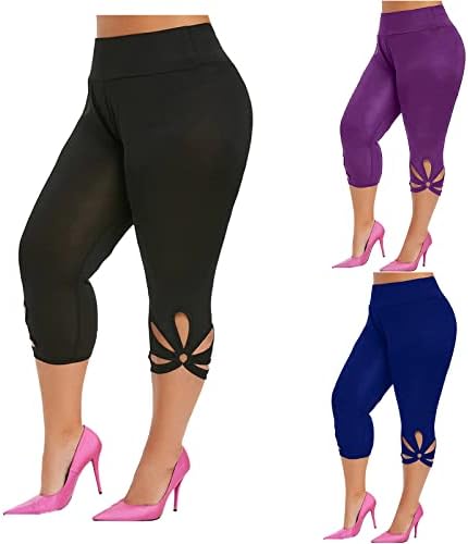 Calças de ioga Yubnlvae para mulheres elásticas de alta cintura
