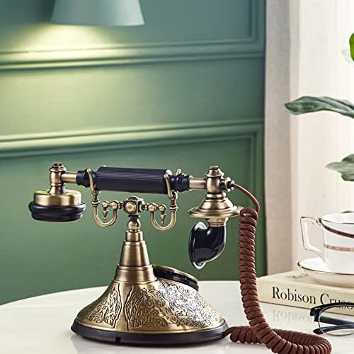 Myaou estilo europeu Vintage Dial fixo Dial Antigo Telefone de bronze Telefone Telefone Decoração clássica