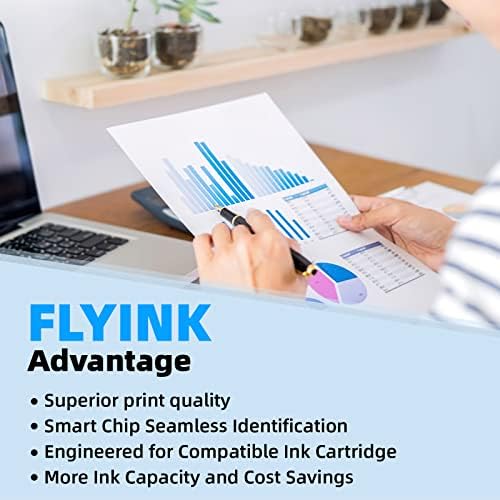 Flyink 910 910XL Cartucho de tinta compatível com cartuchos de tinta HP 910 trabalham com HP OfficeJet Pro 8025E