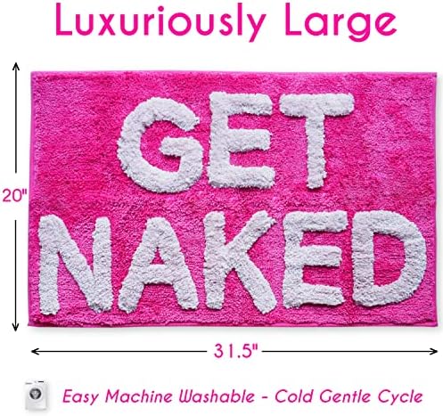 Pegue banho nua tapete quente rosa engraçado Rantos de banheiro fofos magenta pêssego escuro Rave