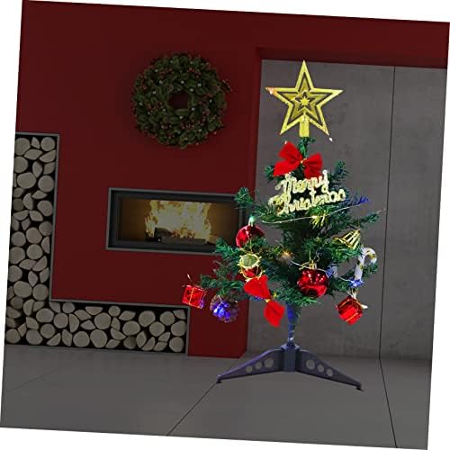 Besportble 1 set desktop árvore de Natal Mini pinheiro de pinheiros de Natal, árvores de Natal