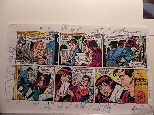 Marvel Comics Alex Saviuk, Joe Sinnot Spider-Mansundaycomic Strip Original9/19/99