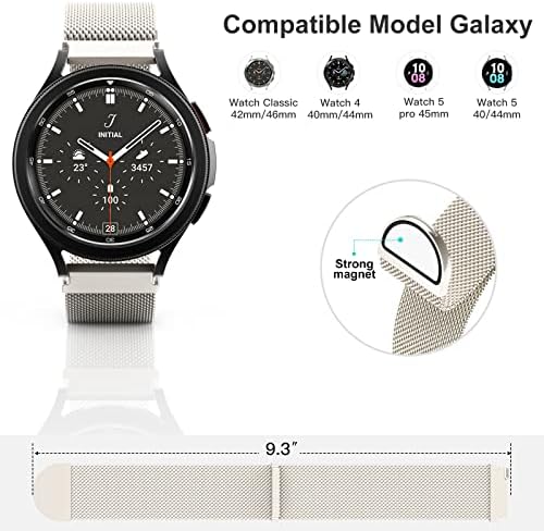 Bandas de Kingofkings compatíveis com a banda Samsung Galaxy Watch 5/4 40mm 44mm/relógio 5 Pro 45mm/Galaxy