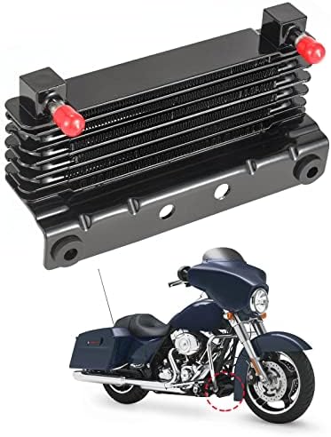 Kit de motocicletas; Kit de refrigerador de petróleo, radiador mais frio para Harley Touring Road Road Road