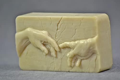 Artcraftmolds Criação do molde de silicone Adam para sabonete resina de cera de argila de sabão