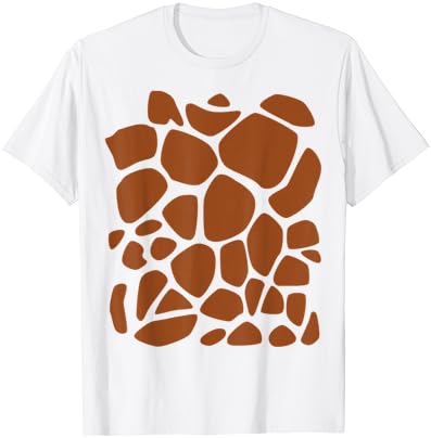 Camiseta de figurina de giraffe impressão