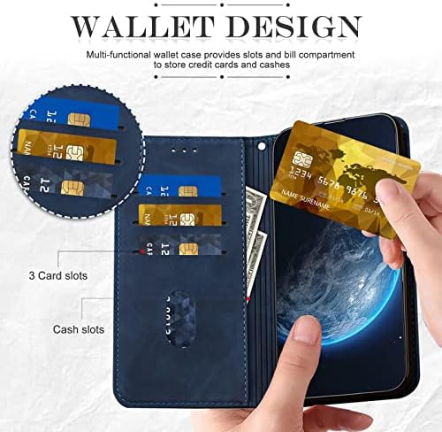 Caso Yirranzd para iPhone SE 2020 / SE 2022/8 / 7 Caixa da carteira com suporte de cartão, capa de couro