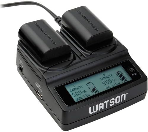 Carregador LCD da Duo Watson com 2 placas de bateria LP-E8
