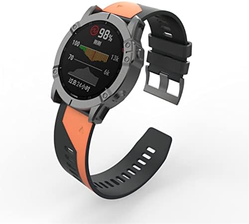SERDAS 26 22mm Silicone Retwork Relógios Relógios Bandas para Garmin Fenix ​​6 6x Pro Watch EasyFit
