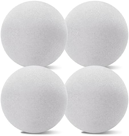 Floracraft Craftfōm Ball de 4 peças 3,8 polegadas brancas