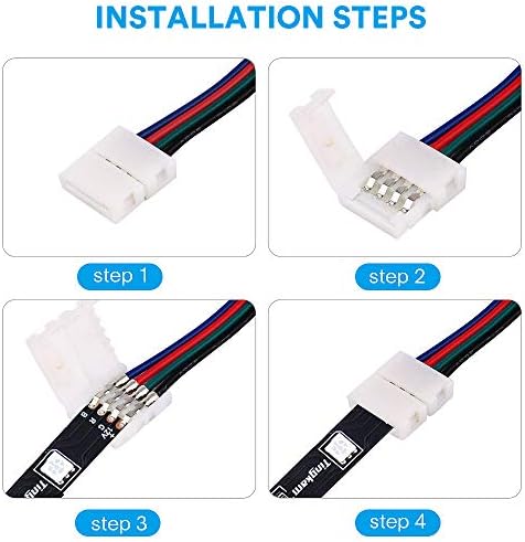 Ellight 4pin RGB LED Strip Connector Kit