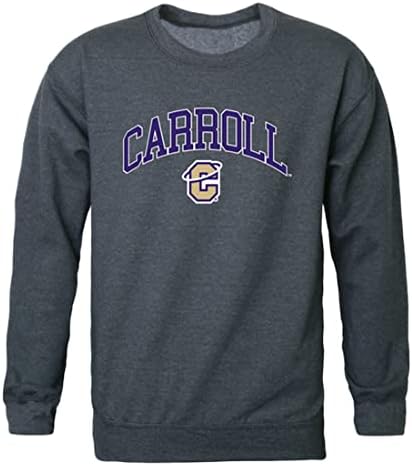 W Republic Carroll College Saints Papai Fleece Crewneck Pullover Sweatshirt Black
