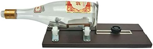 Kit de cortador de garrafas de vidro de Boloniprod com sistema de faixa ajustável. Corta os gargalos redondos,