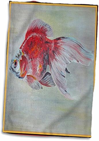3drose ryukin dourado - peixe dourado, ryukin, fantail, peixe, peixe aquário, ... - toalhas