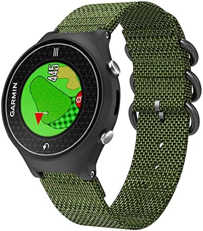 Cysue 15mm Sport Nylon Watchband Band Strap for Garmin Approach S6 Smart Watch for Garmin Forerunner 735XT/220/230/335/620/630