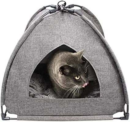 Animais de estimação Camas de gato de tenda para gatos internos pequenas cama de gato caverna tenda de