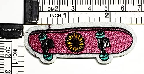 Kleenplus 3pcs. Rosa de skate de skate rosa patins skate skates esportes desenho animado patch